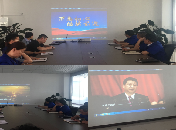 天山制藥黨支部組織黨員觀看 “不忘初心、繼承前進(jìn)”專題教育片